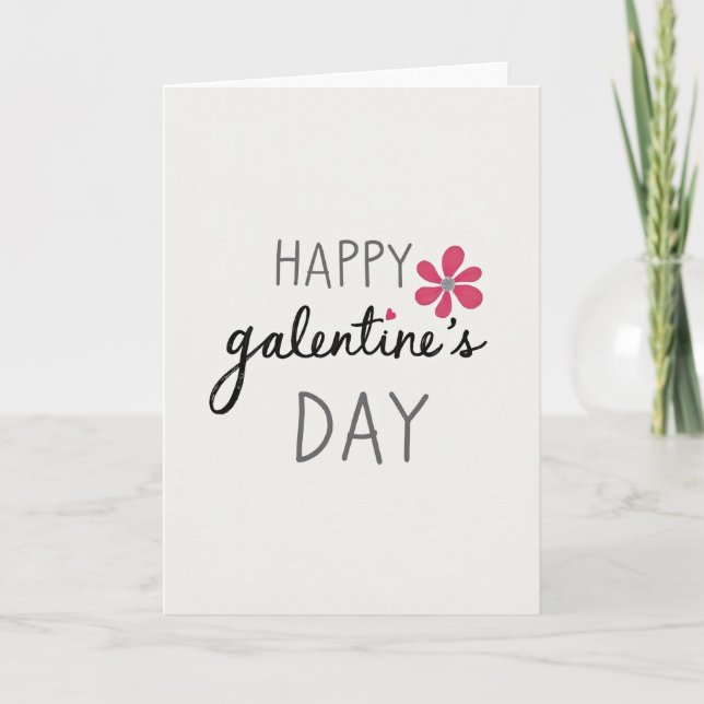 Joyeuse carte d'amitié de Galentines Day (Devant)