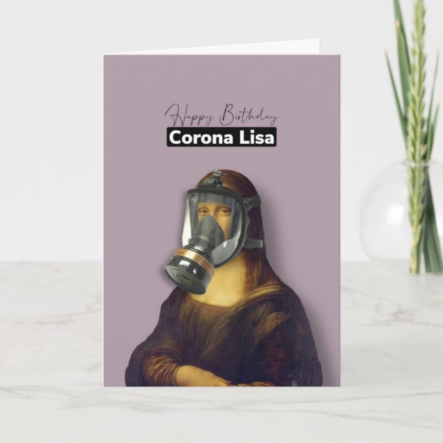 Joyeuse carte d'anniversaire Corona Lisa (Devant)