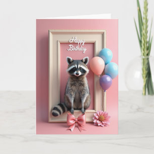 Joyeuse Carte d'Anniversaire Pelucheuse