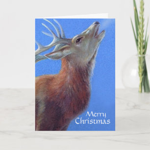 Joyeuse carte de cerf de Noël