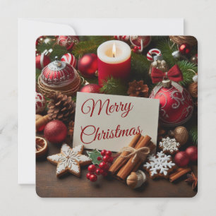 Joyeuse carte de décoration de Noël