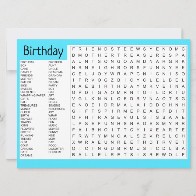Joyeuse carte de jeu d'anniversaire (Devant)