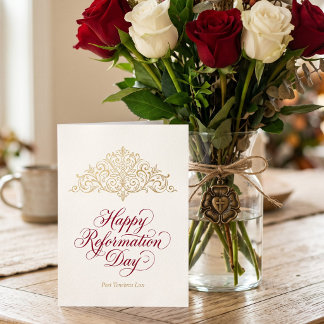 Joyeuse carte de la fête de la Réformation, Post T