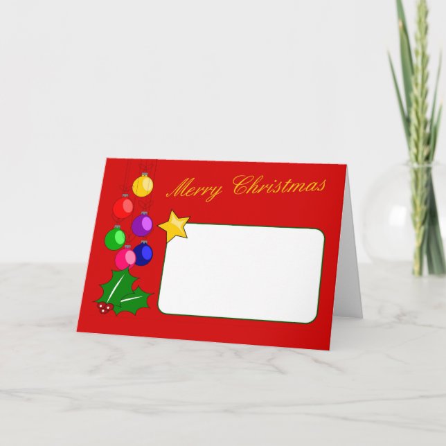 Joyeuse carte de Noël (Devant)