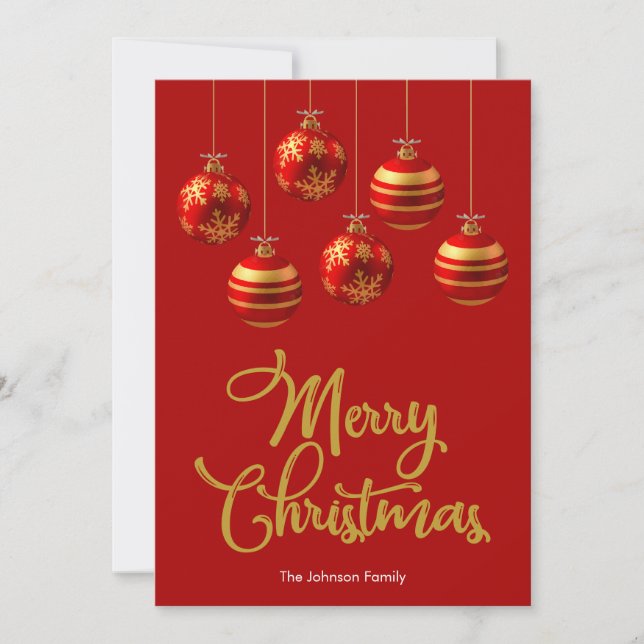 Joyeuse carte de Noël (Devant)
