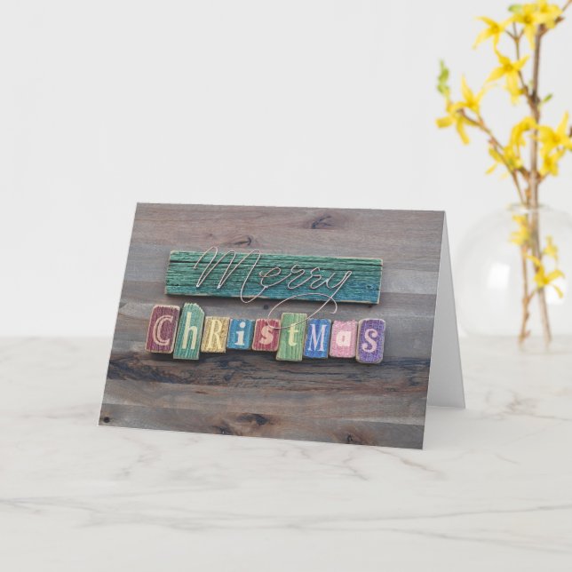 Joyeuse carte de Noël (Fleur jaune)