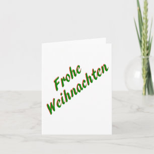 Joyeuse carte de Noël, allemand