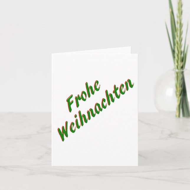 Joyeuse carte de Noël, allemand (Devant)