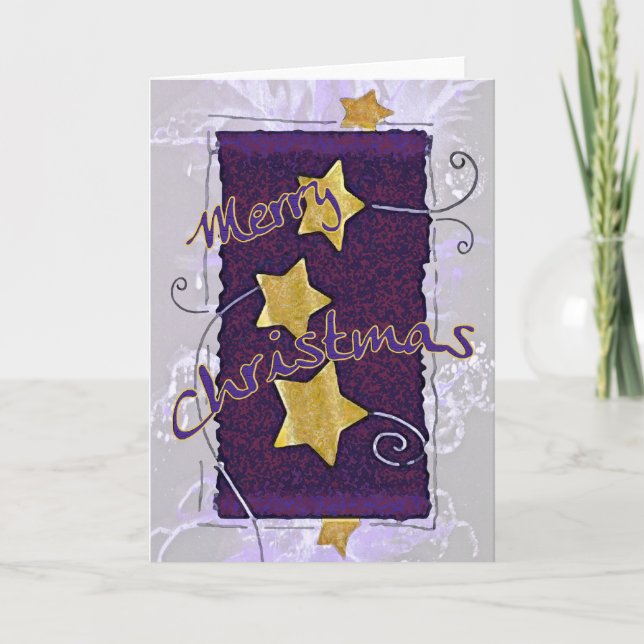 Joyeuse carte de Noël + arrière - plan grunge (Devant)