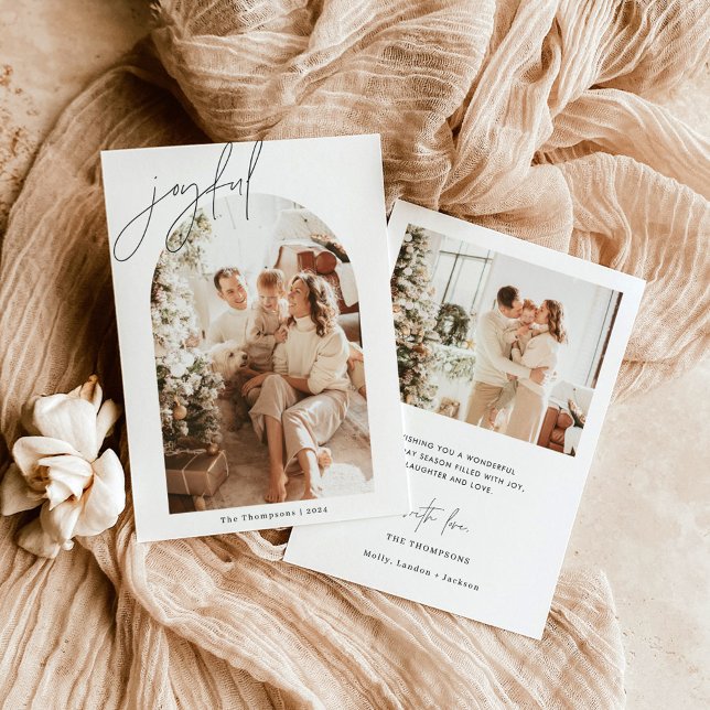 Joyeuse carte de Noël | Carte photo de vacances mo (Créateur téléchargé)