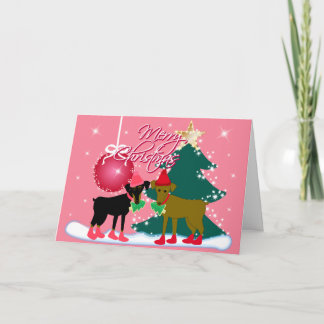 Joyeuse carte de Noël de Pin de minute