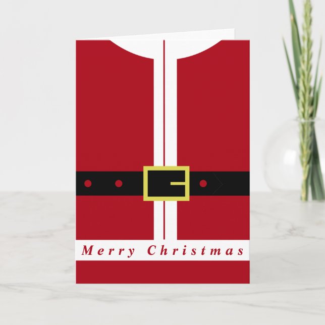 Joyeuse carte de Noël Père Noël (Devant)