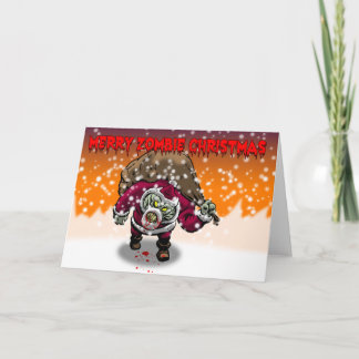 Joyeuse carte de Noël Zombie