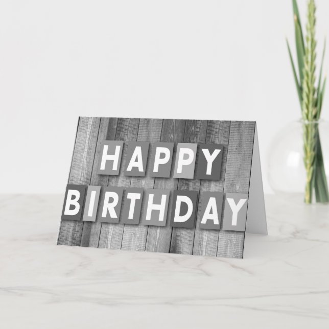 Joyeuse carte de nuage à mots d'anniversaire (Devant)