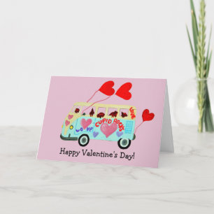 Joyeuse carte de Saint-Valentin pliée pour chien