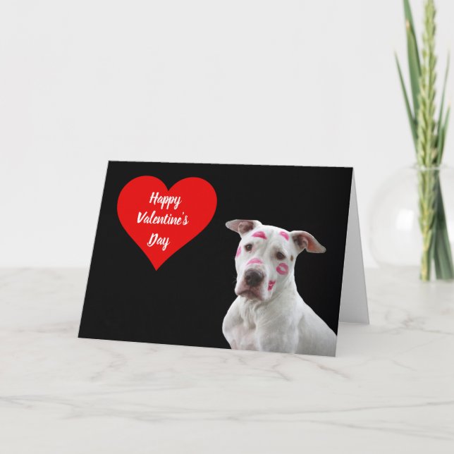Joyeuse carte de Saint-Valentin pour chien (Devant)