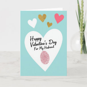 Joyeuse carte de Saint-Valentin pour mari
