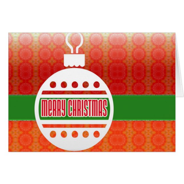 Joyeuse carte de vacances de Noël (Devant horizontal)