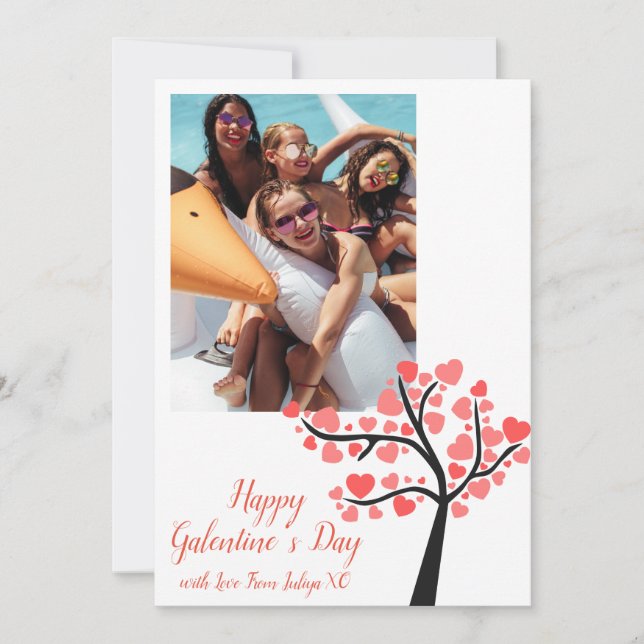 Joyeuse carte de vacances photo de Galentine's Day (Devant)