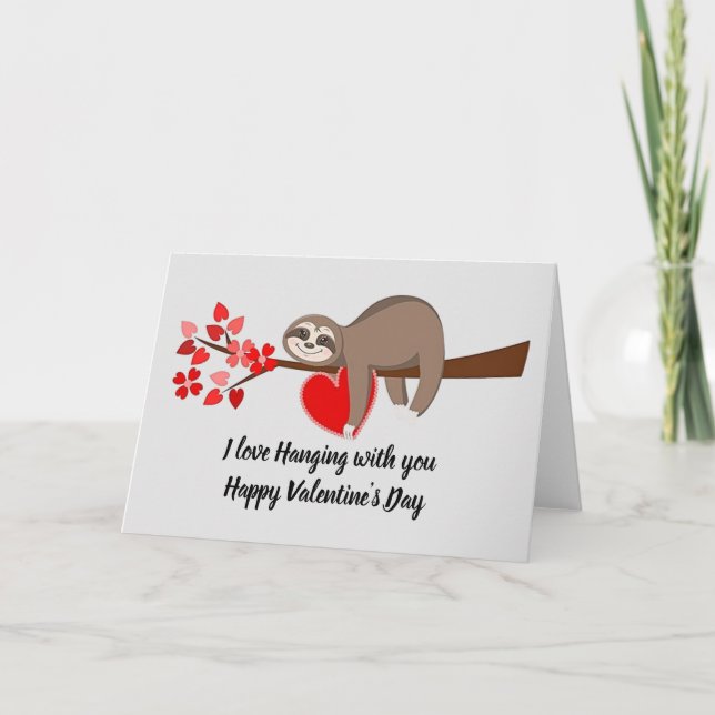 Joyeuse carte de vœux de la Saint-Valentin pour pa (Devant)