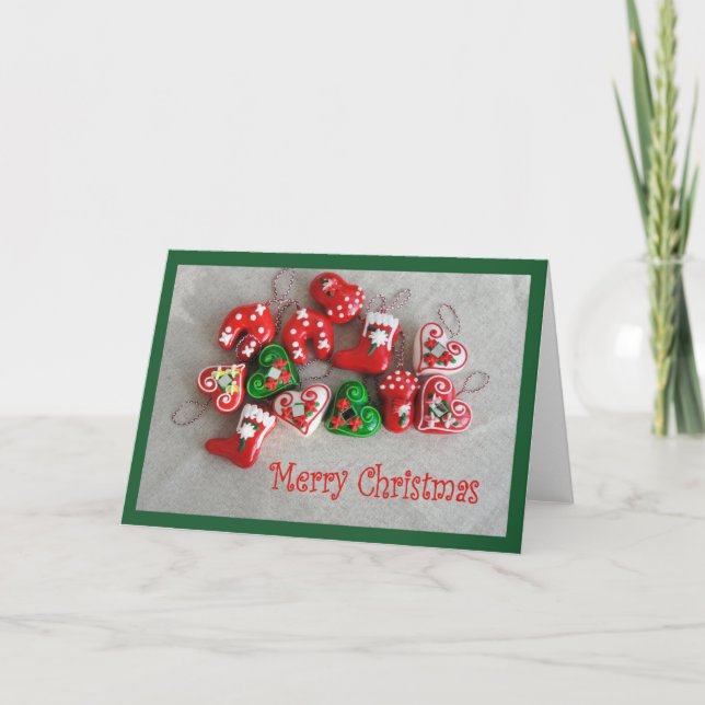 Joyeuse carte de voeux de Noël (Devant)