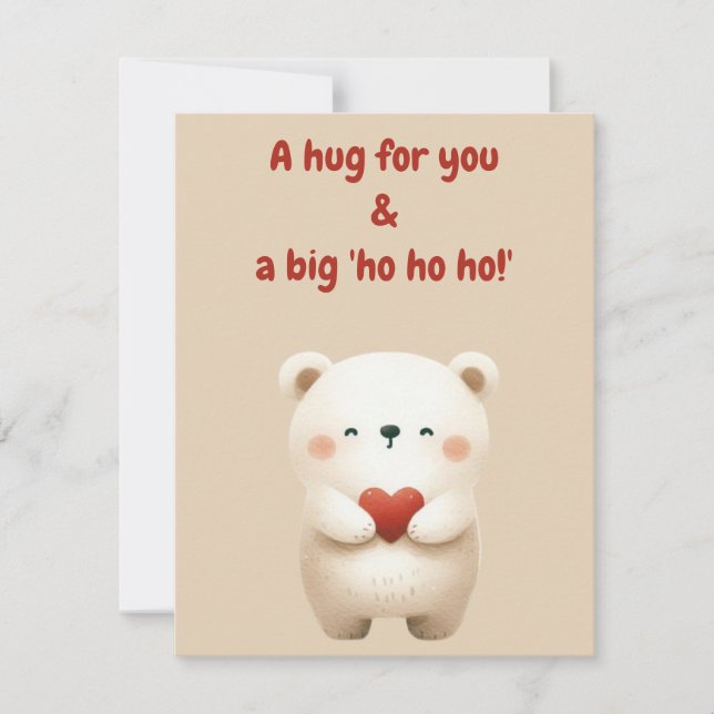 Joyeuse carte de voeux de Noël (Devant)