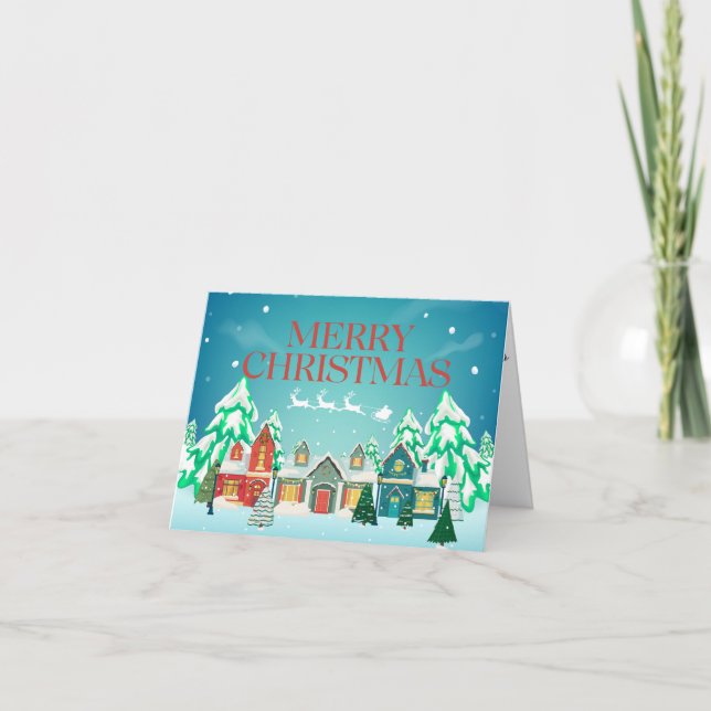 Joyeuse carte de voeux de Noël (Devant)