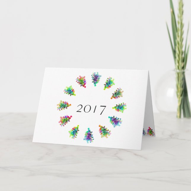 Joyeuse carte de voeux de Noël. (Devant)