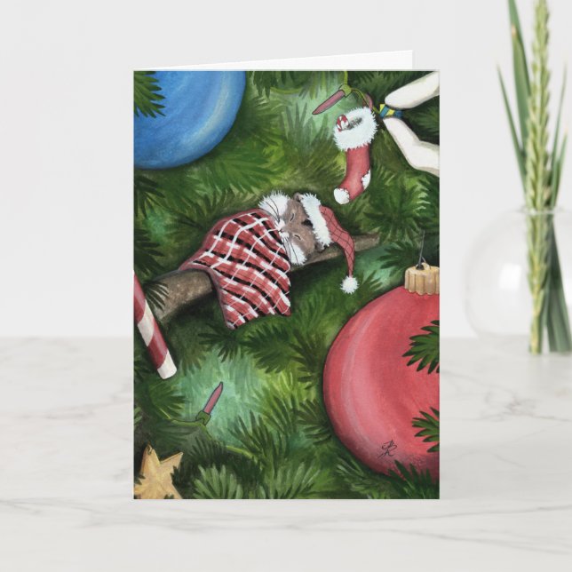 Joyeuse carte Hamster de Noël par Bihrle (Devant)