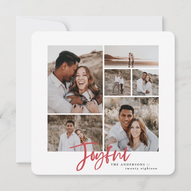 Joyeuse carte multi photo de noël (Devant)