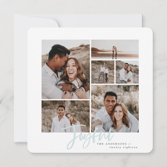 Joyeuse carte multi photo de noël (Devant)