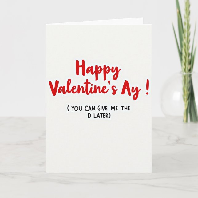 Joyeuse carte naughty de la Saint-Valentin (Devant)