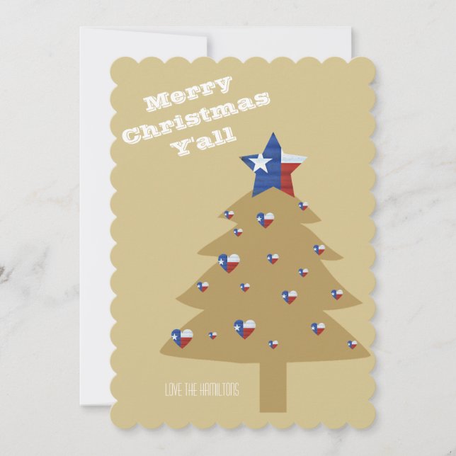 Joyeuse carte Noël Y'all (Devant)