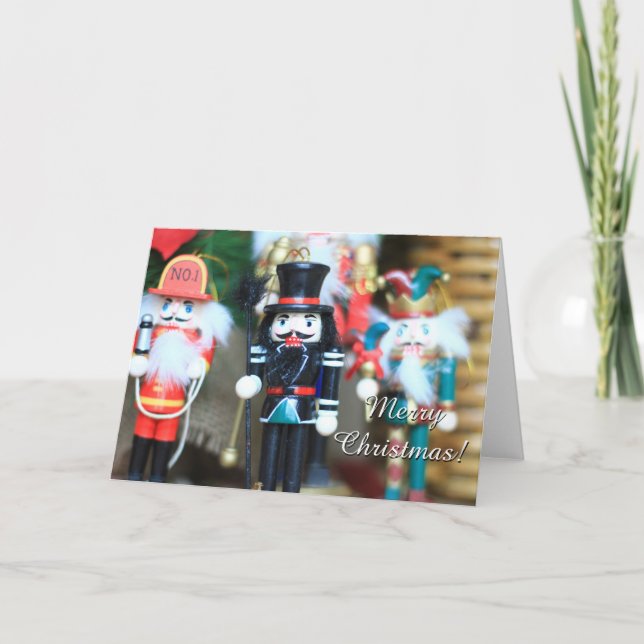 Joyeuse carte noix crackers (Devant)