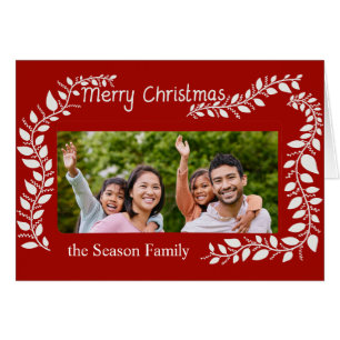 Joyeuse carte photo de Noël