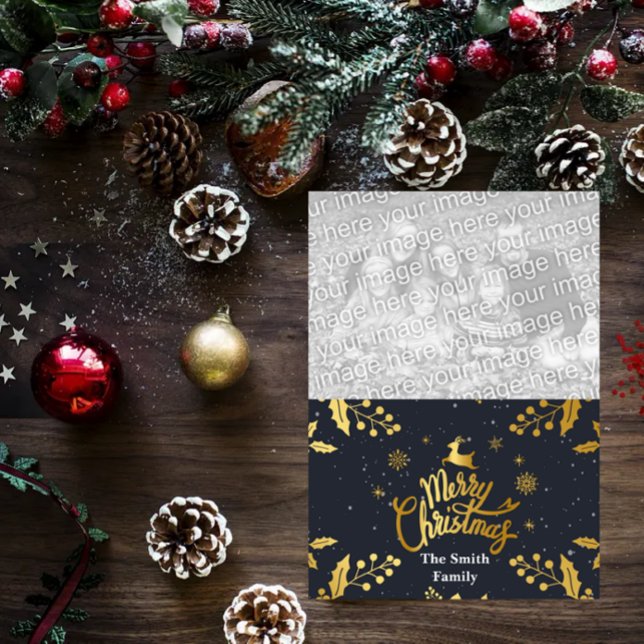 Joyeuse carte photo de Noël (Créateur téléchargé)