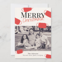 Joyeuse carte photo de Noël Motif