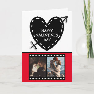 Joyeuse carte photo Saint-Valentin bande de film c