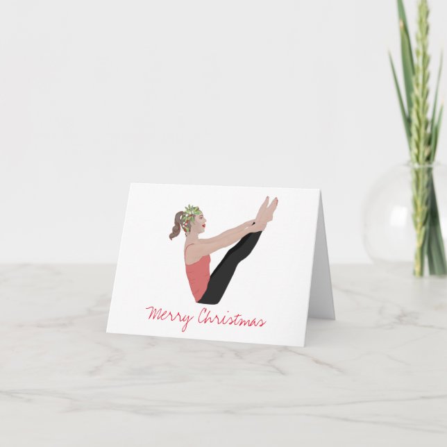 Joyeuse carte Pilates de Noël (Devant)