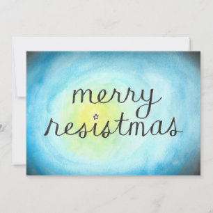 Joyeuse carte plate de Resistmas