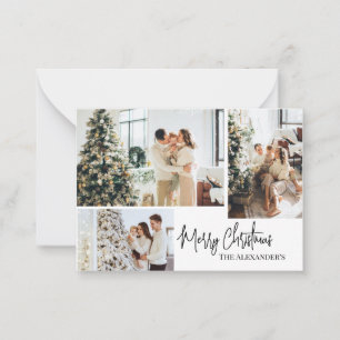 Joyeuse carte postale de famille de Noël