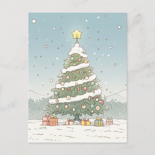 Joyeuse carte postale de Noël (Devant)