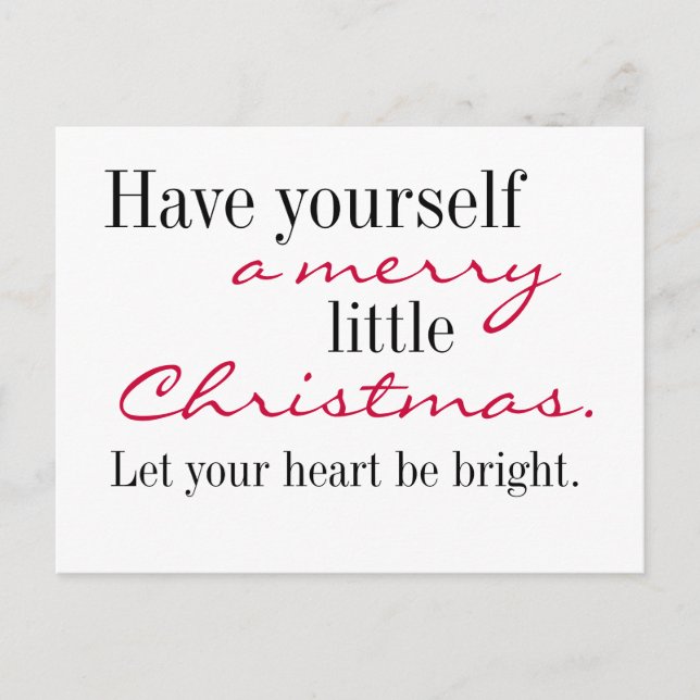 Joyeuse carte postale de Noël (Devant)