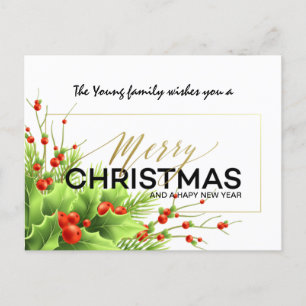 Joyeuse carte postale de Noël