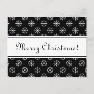 Joyeuse carte postale de Noël avec des lettres élé