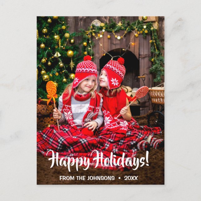 Joyeuse carte postale de Noël Joyeuses cartes post (Devant)