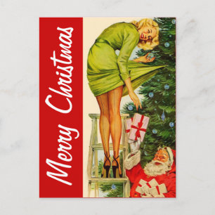 Joyeuse carte postale Vintage de Noël