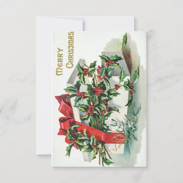 Joyeuse carte Vintage Noël (Devant)