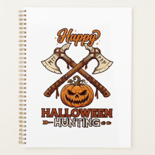 Joyeuse chasse d'Halloween Haches croisées Citroui