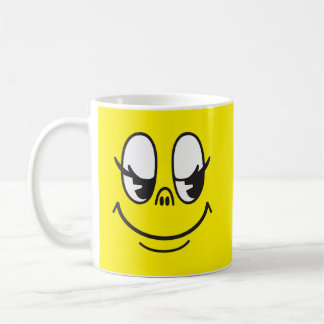 Joyeuse Coupe Visage Jaune Café Mug Anniversaire